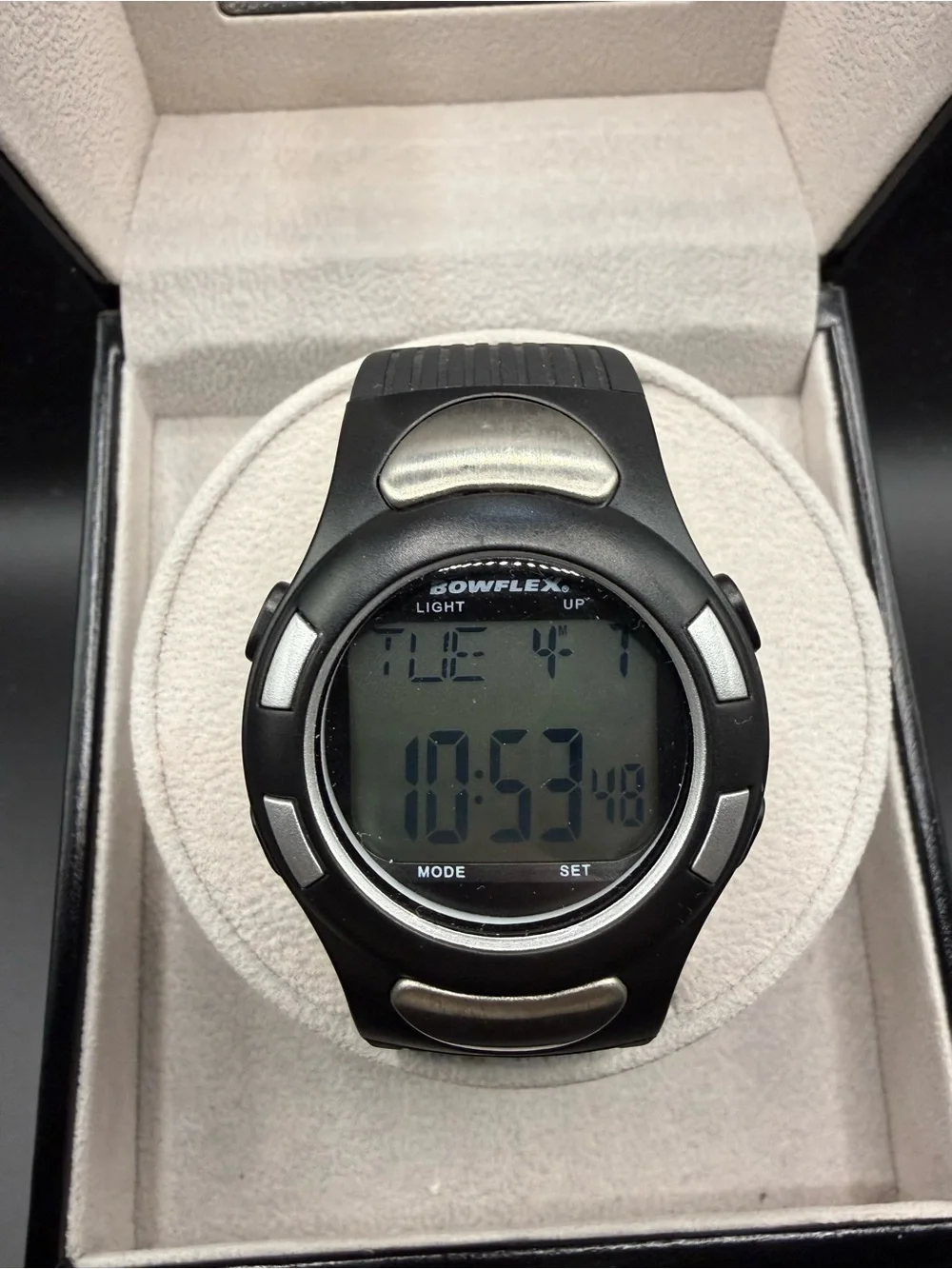 Bowflex EZ Pro Heart Rate Monitor Watch Black 42mm Touch Sensor ECG Working 26mm